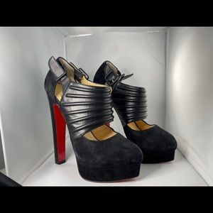 Suede Louboutin Bootie